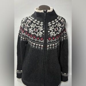 Sunice Black and Cream Fleece-Lined Jacket